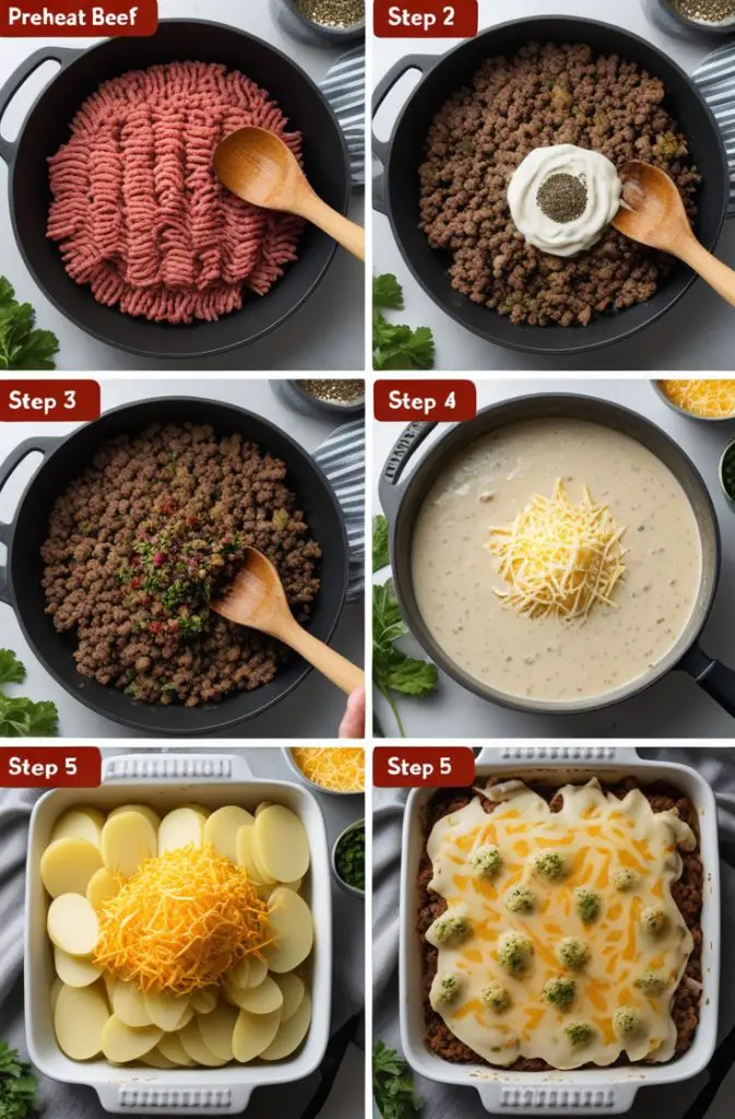 How to Make Ground Beef and Potatoes Casserole