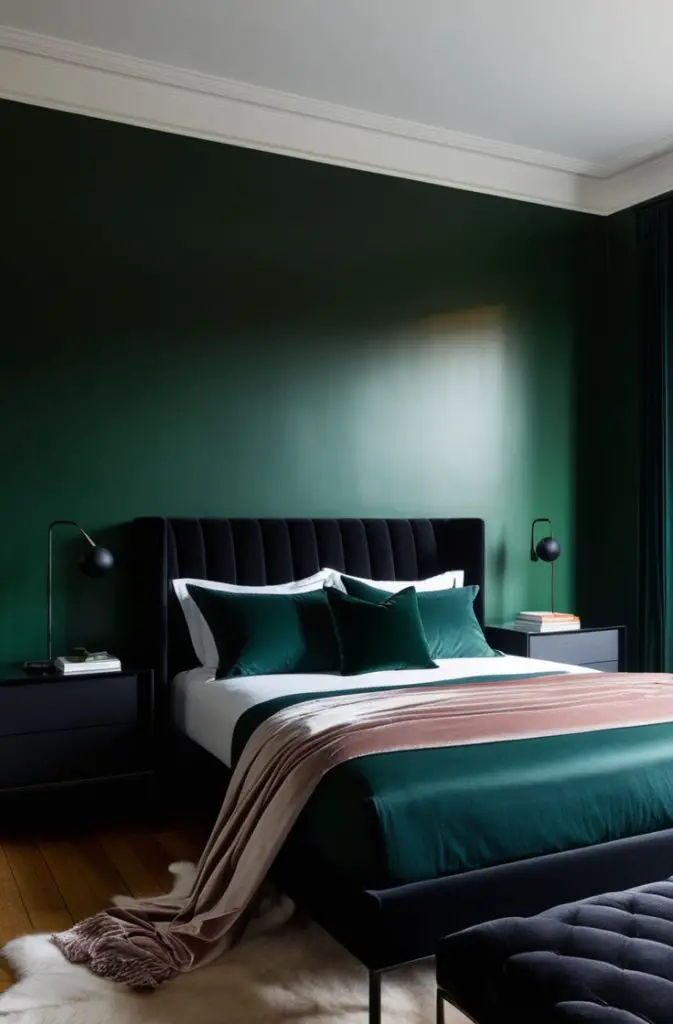 Moody Green with Black Accents