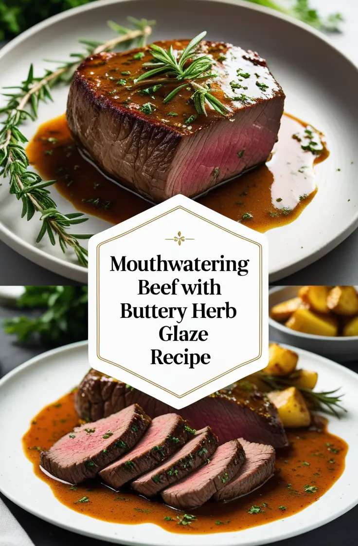 Mouthwatering Beef with Buttery Herb Glaze Recipe