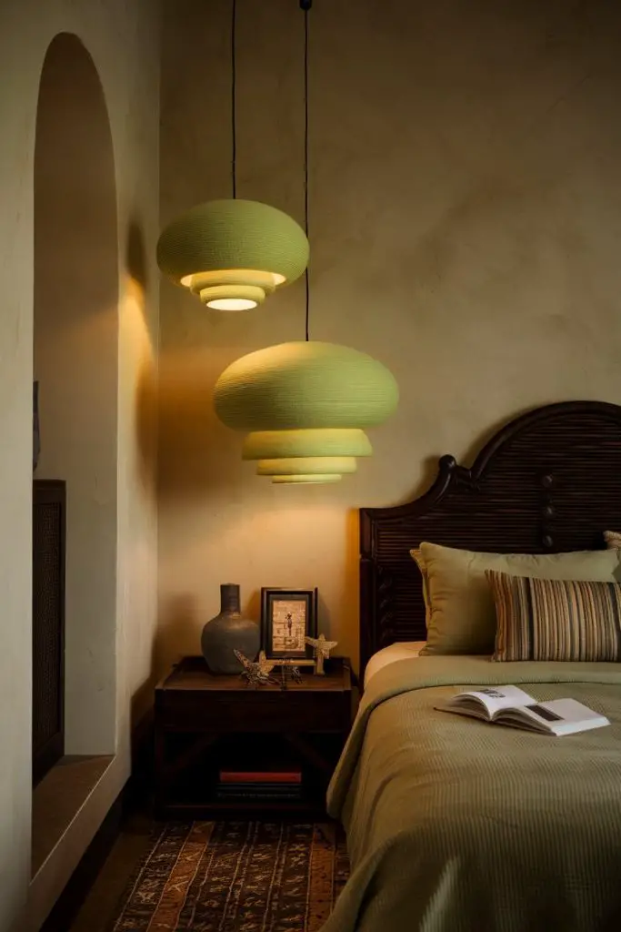 Olive Green Accent Lighting