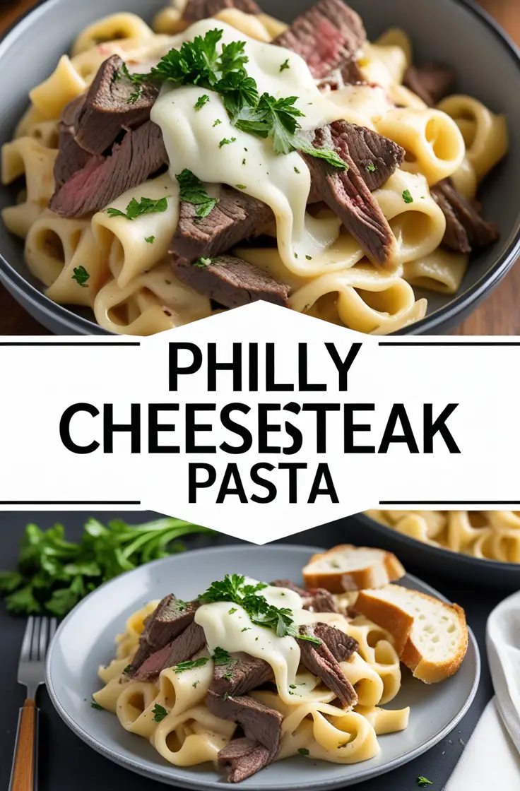 Philly Cheesesteak Pasta