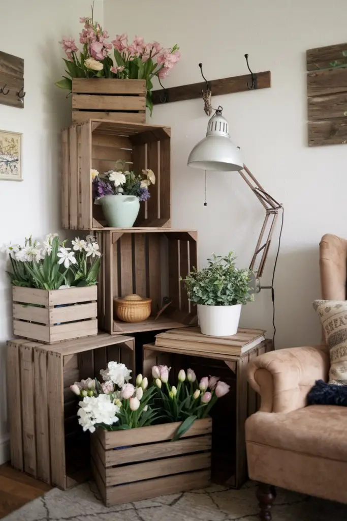 Repurposed Wooden Crates