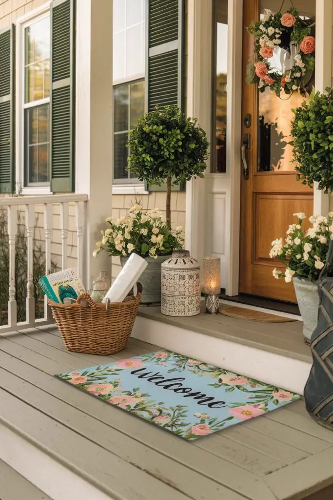 Spring-Themed Doormat