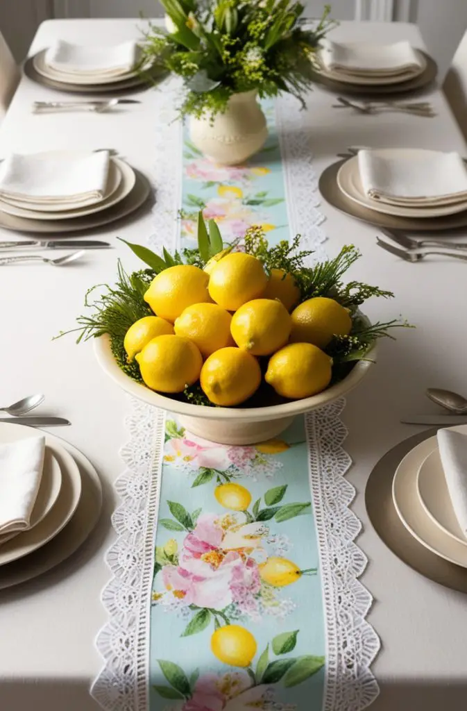 Spring-Themed Table Runner