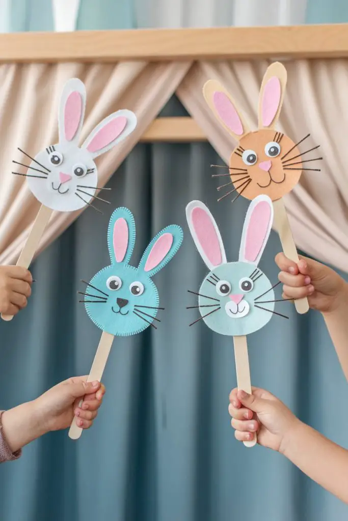 Bunny Stick Puppets