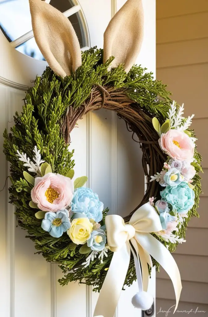 Bunny Wreath With Ears