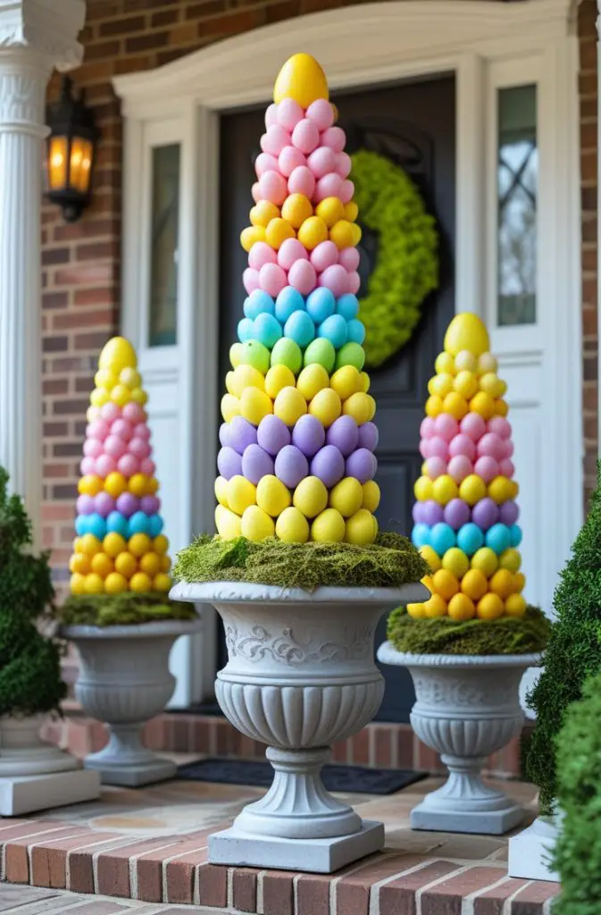 Easter Egg Topiary Trees