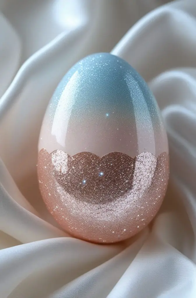 Glitter Dipped Eggs