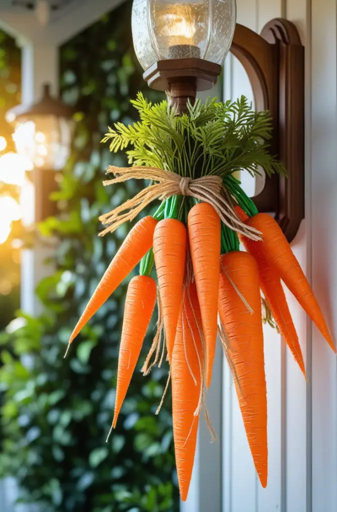  Hanging Carrot Bunches