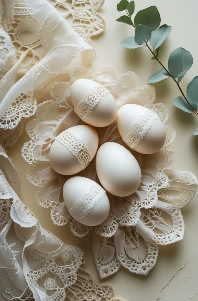 Lace-Wrapped Eggs