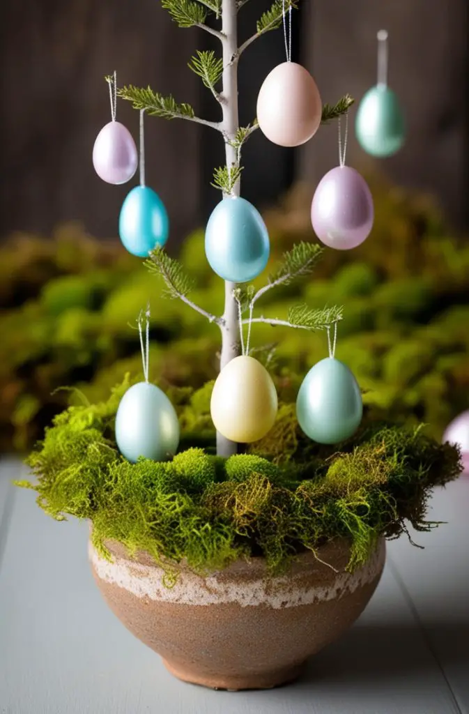 Mini Egg Tree in a Planter