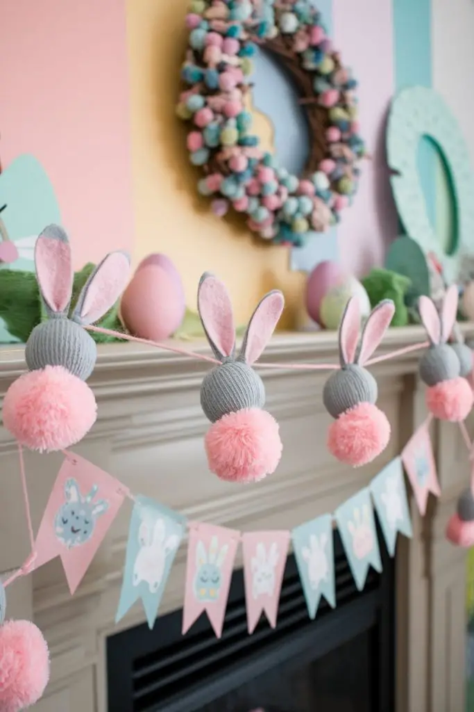 Pom-Pom Bunny Garland