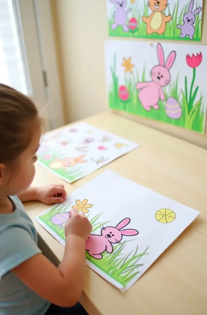 Puffy Paint Easter Eggs