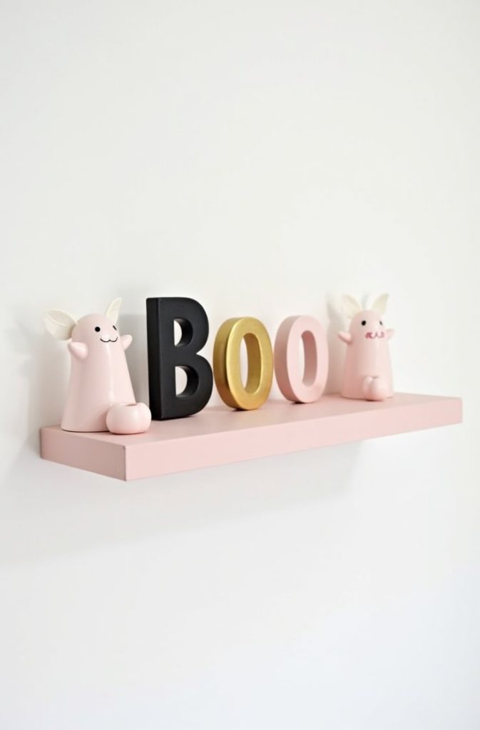  Boo-tiful Blush Pink Shelf