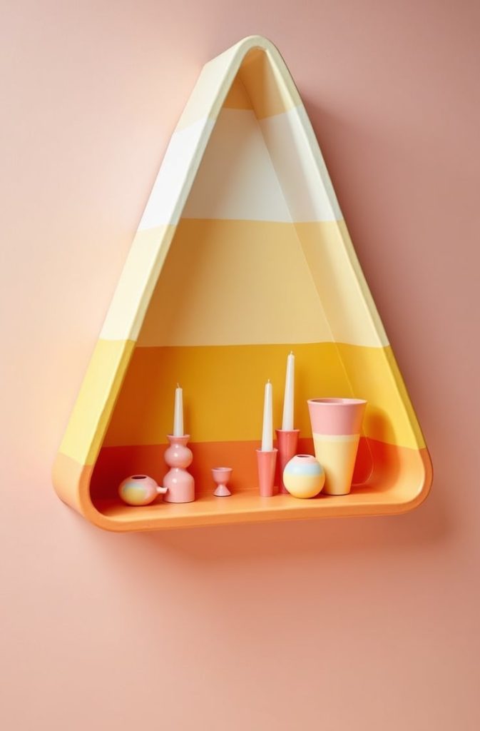  Candy Corn Pink Shelf