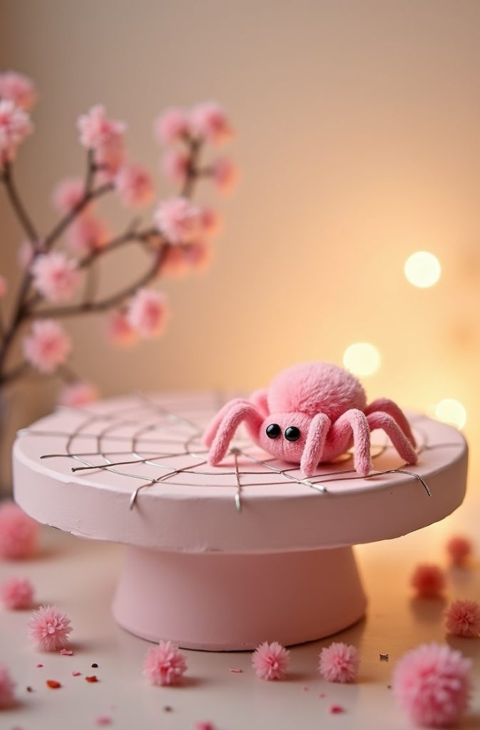Pink Spiderweb Shelf