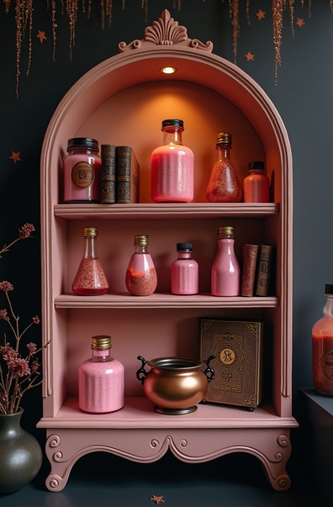 Pink Witch’s Apothecary Shelf