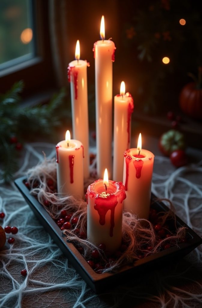  Bloody Candle Drip Display