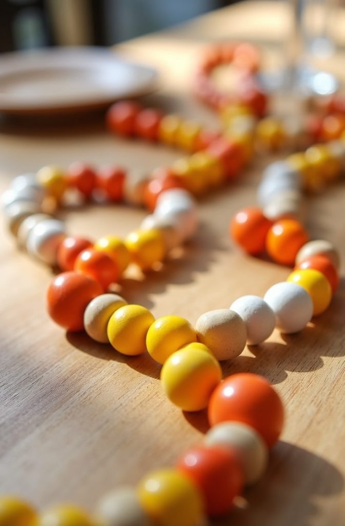 Candy Corn Bead Garland