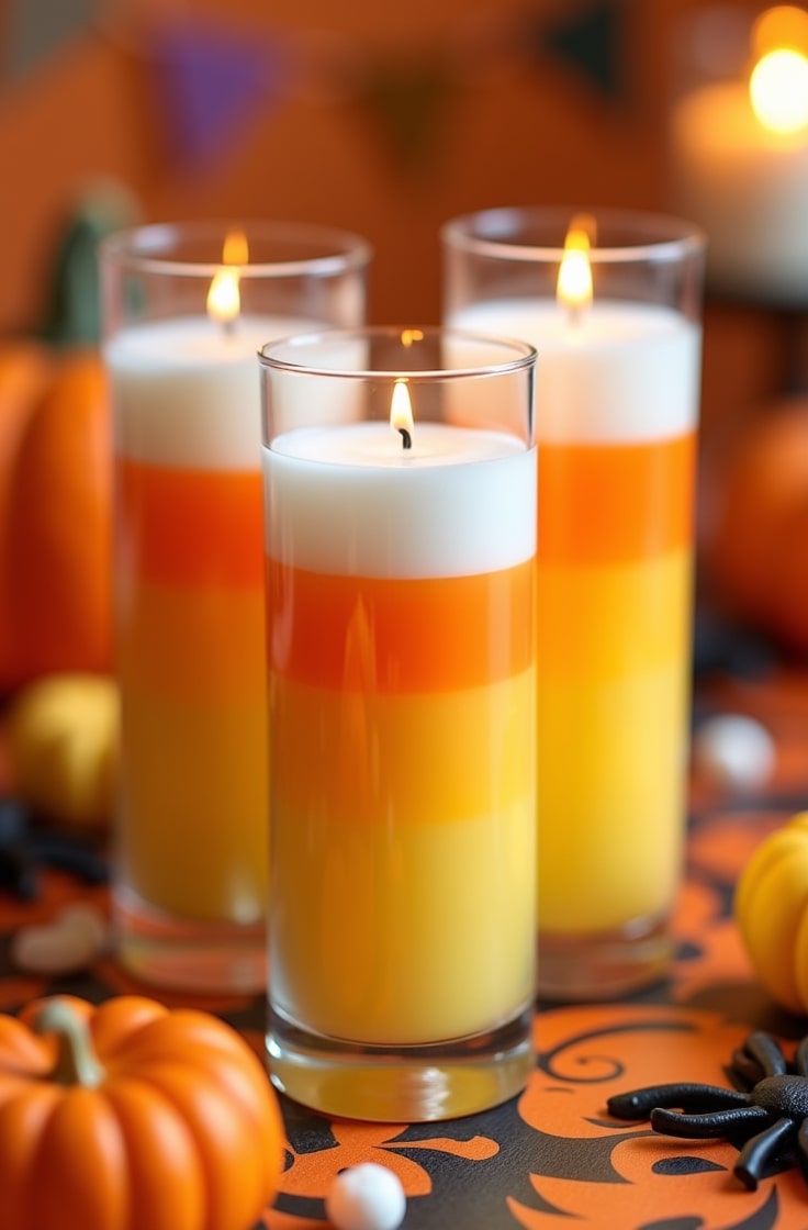 Candy Corn Striped Candles-min