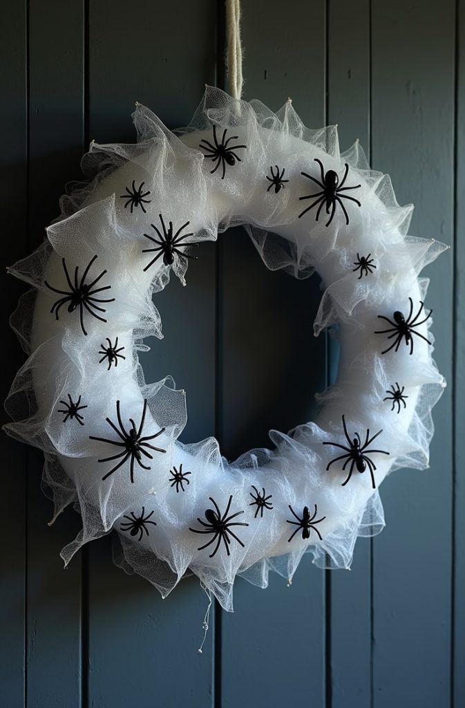 Cobweb & Spider Wreath-min