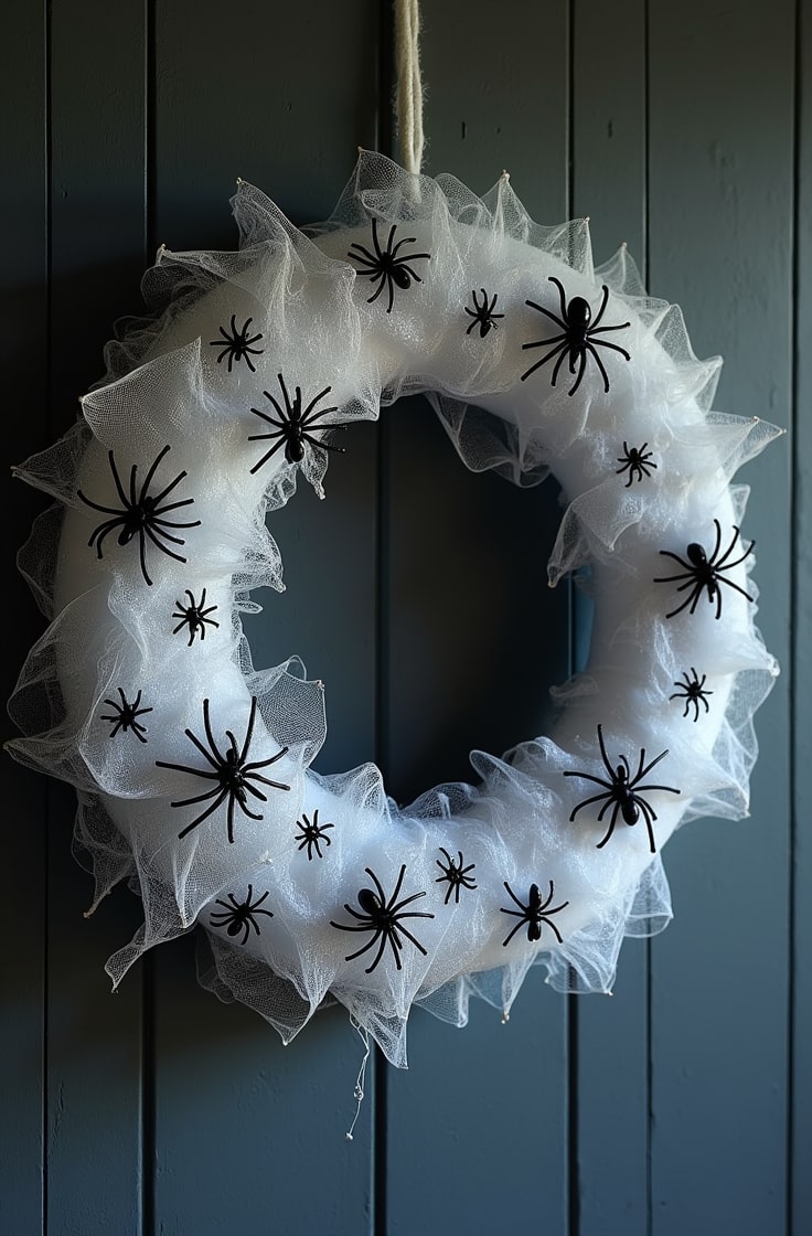 Cobweb & Spider Wreath-min