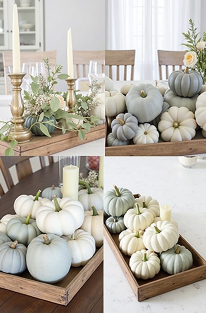 Cream & White Pumpkin Displays