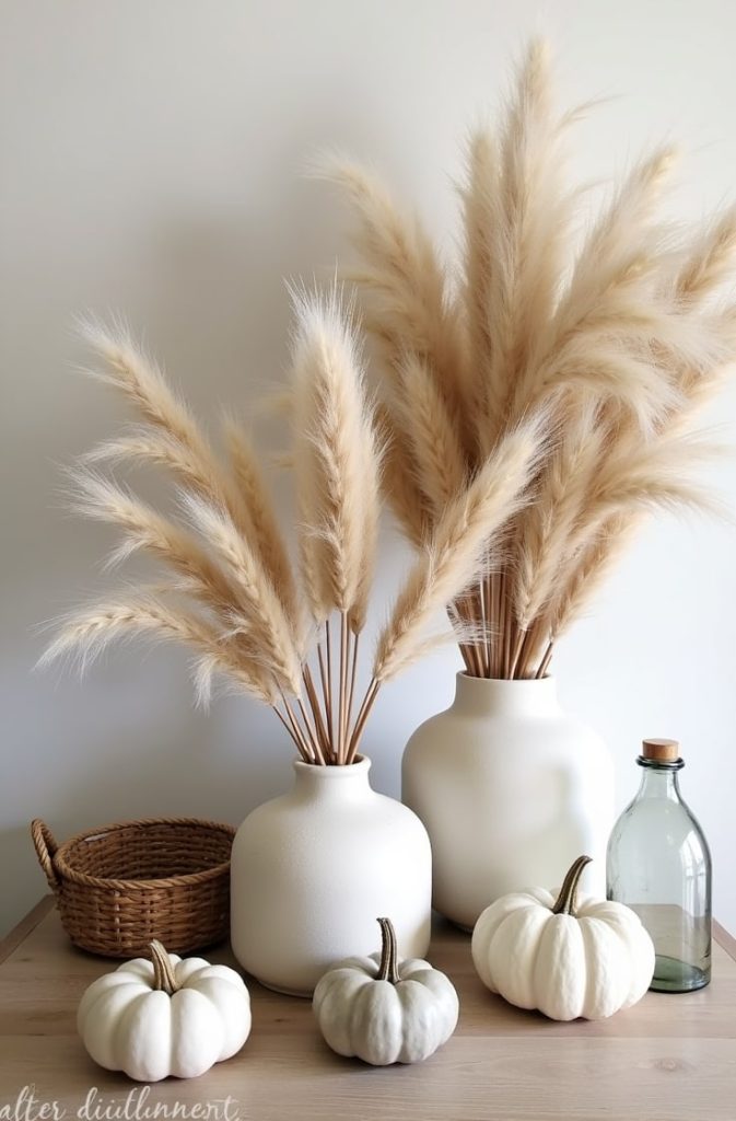 Dried Pampas Grass or Wheat Arrangements