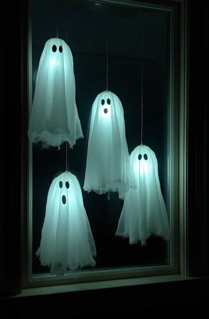 Ghostly Floating Figures