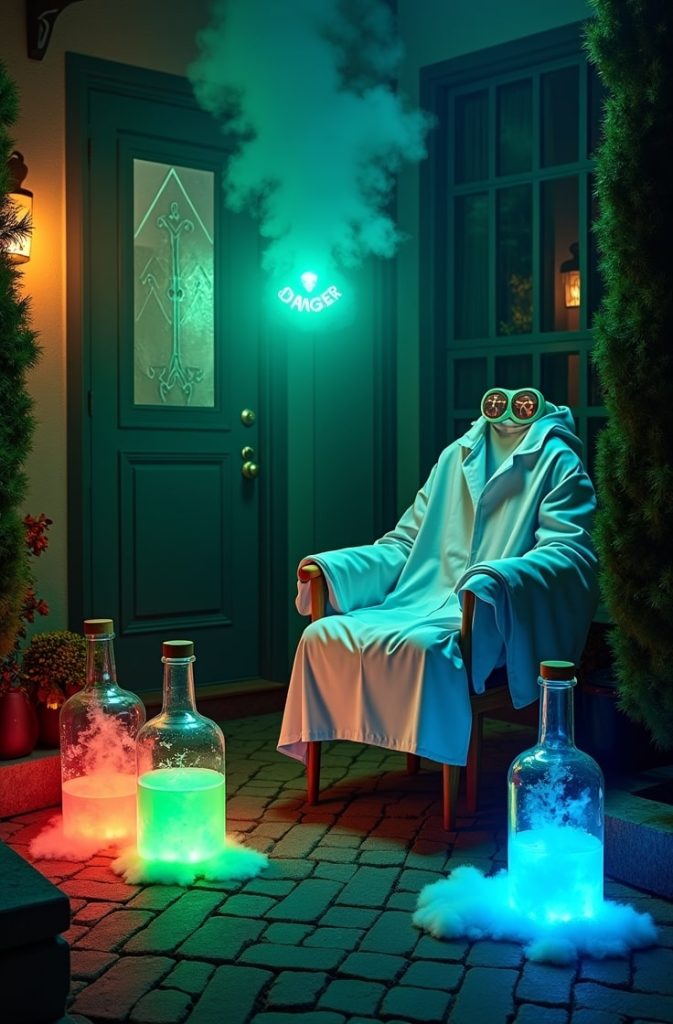 Haunted Graveyard Scene