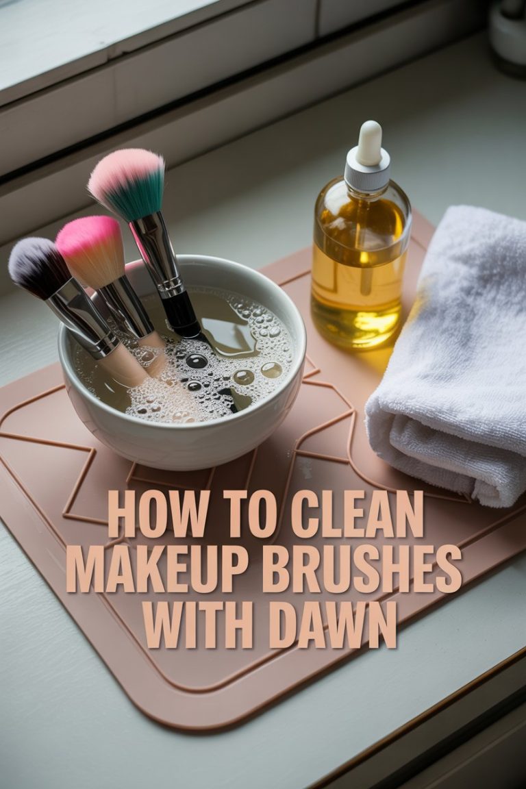How To Clean Makeup Brushes With Dawn