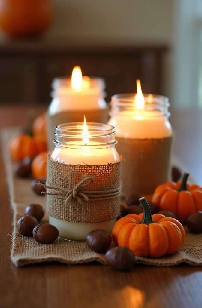 Mason Jar Candle Holders