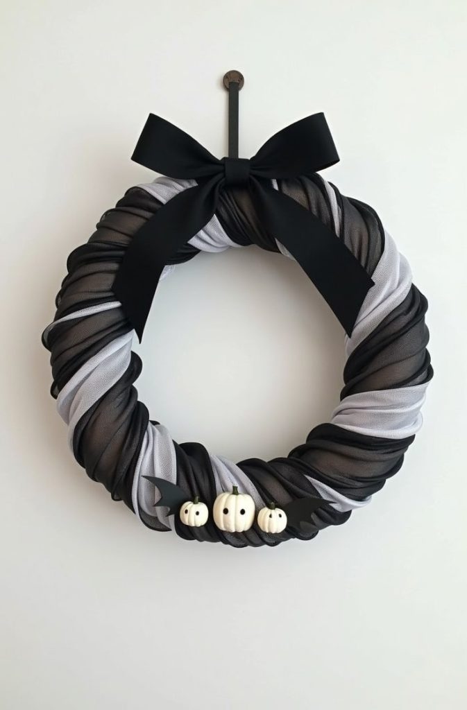  Minimalist Black & White Wreath