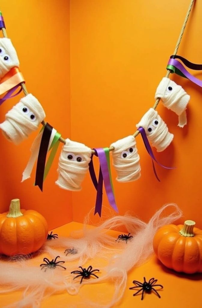 Mummy Ribbon Garland