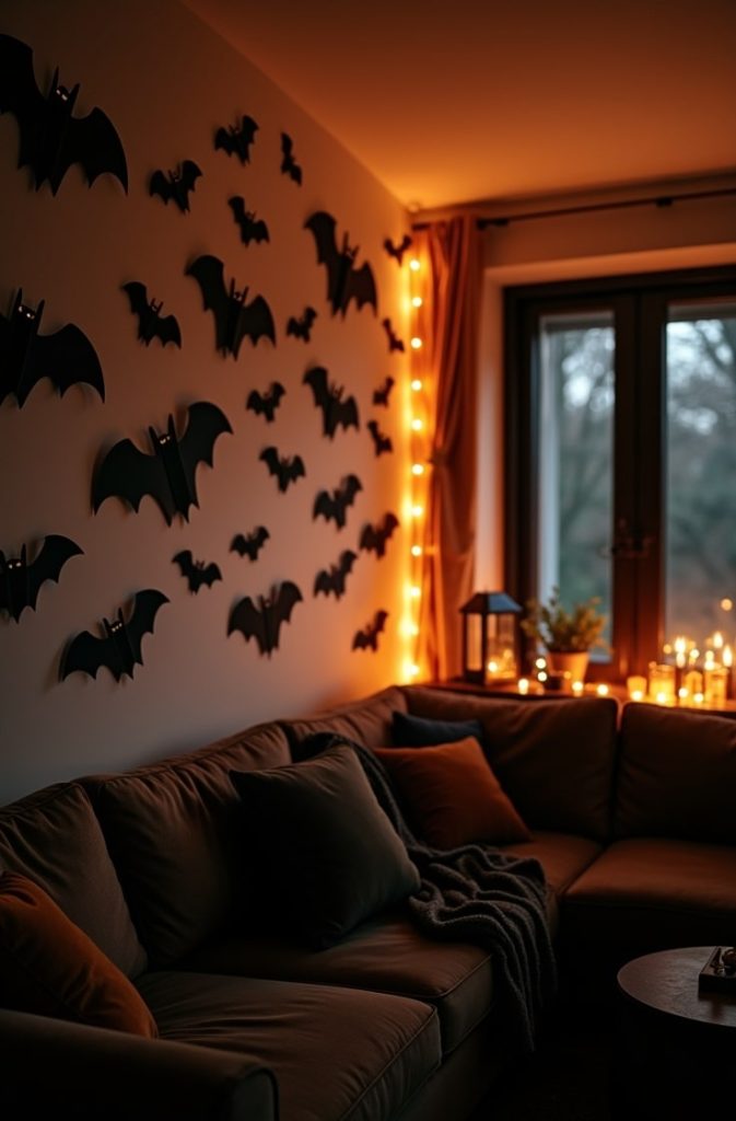  Paper Bat Swarm Garland