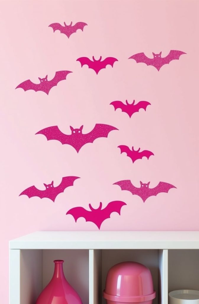 Pink Bats Wall Art