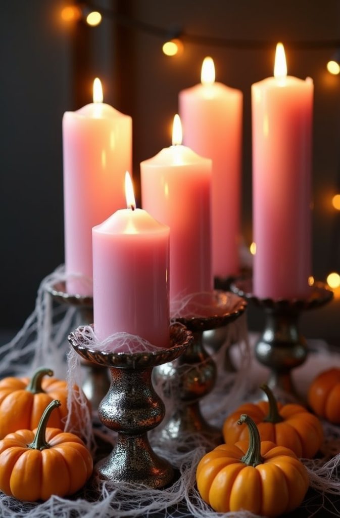 Pink Candle Cluster