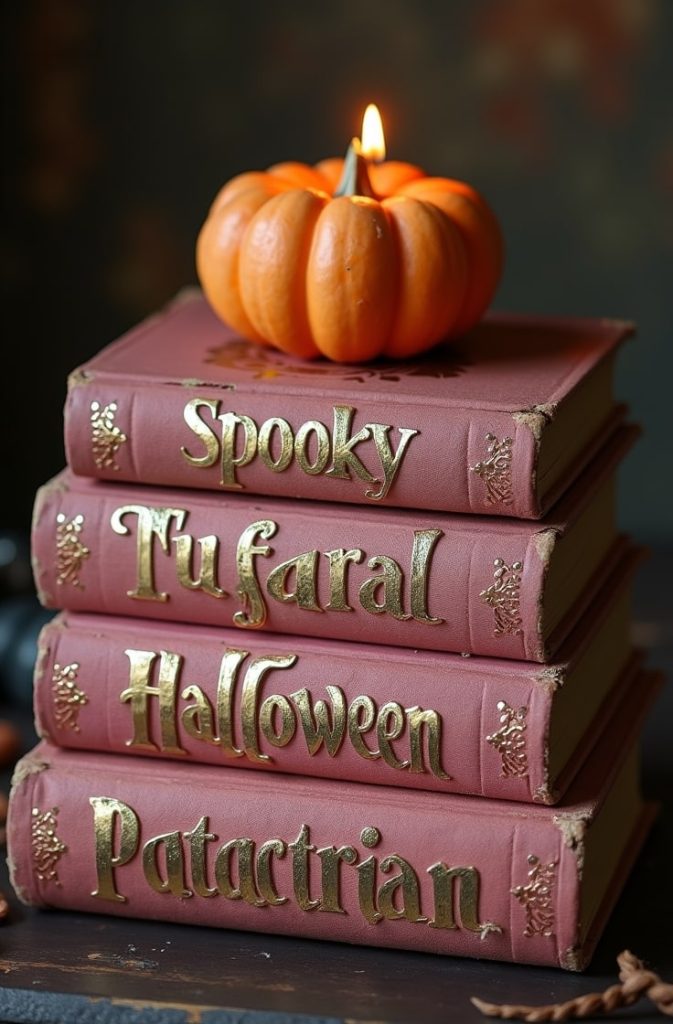  Pink Spell Book Stack
