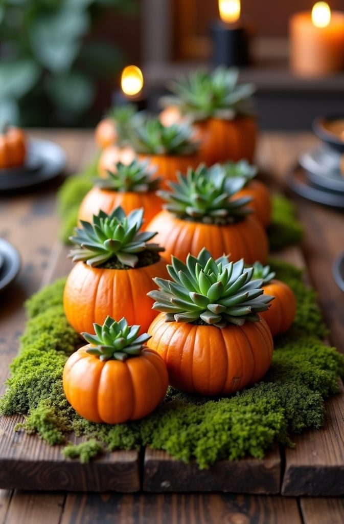  Pumpkin Succulent Planter
