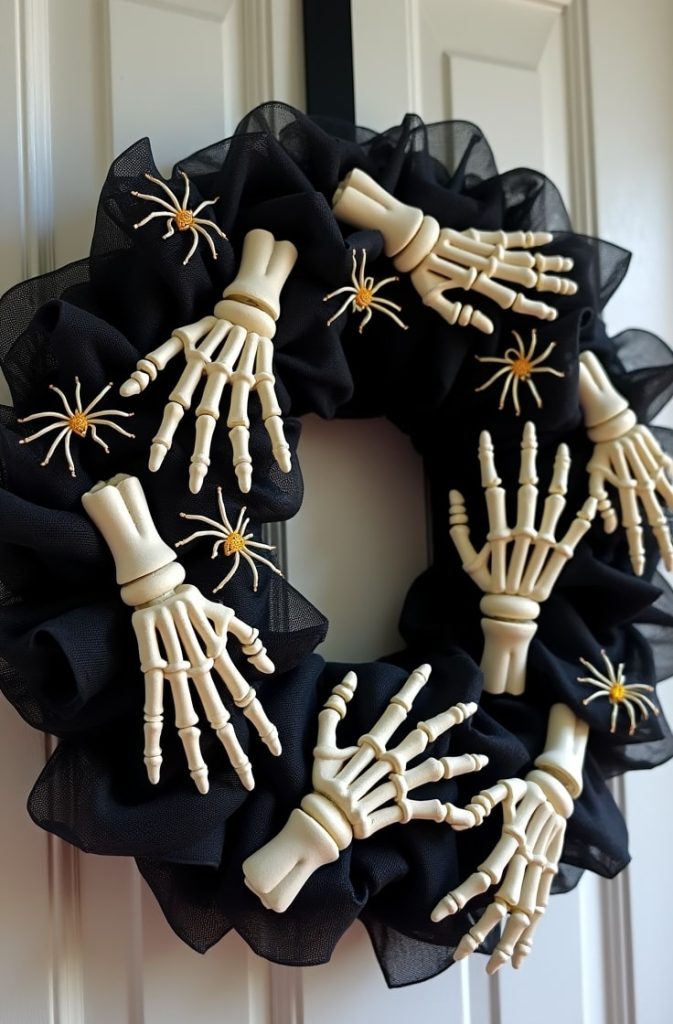 Skeleton Hand Wreath