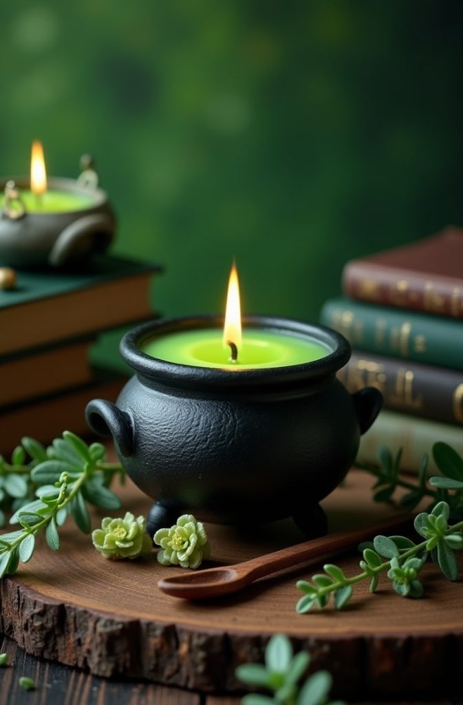 Witch’s Brew Cauldron Candles