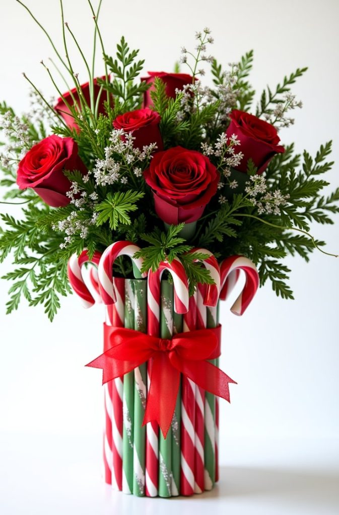 Candy Cane Vase