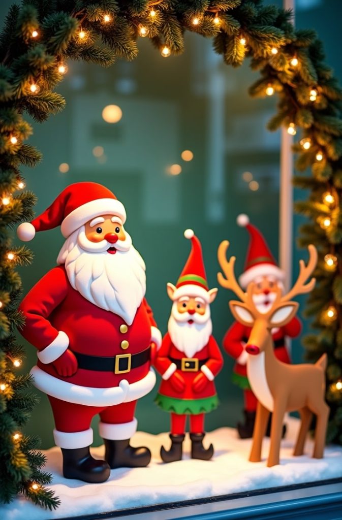 Character Cutouts (e.g., Santa, Elves)