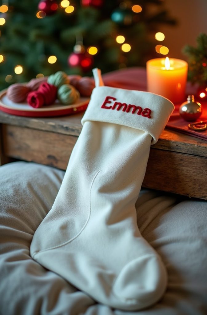  Embroidered Name Stocking