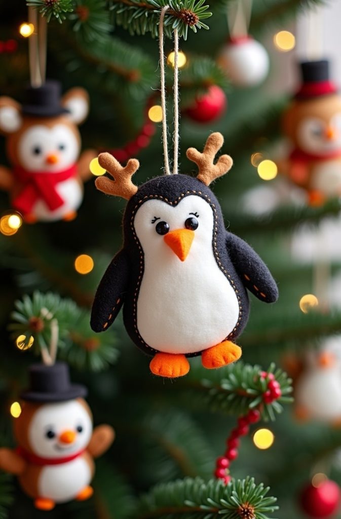 Felt Animal Ornaments