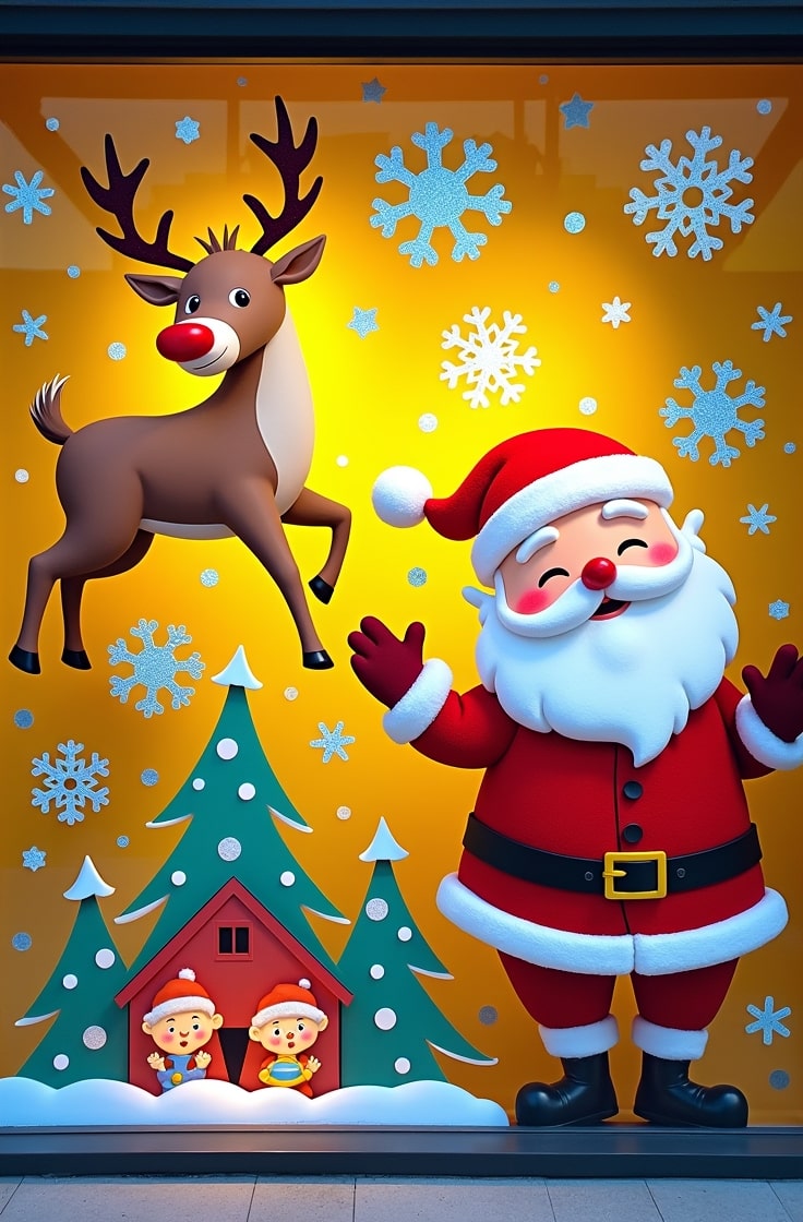 Festive Window Clings and Decals