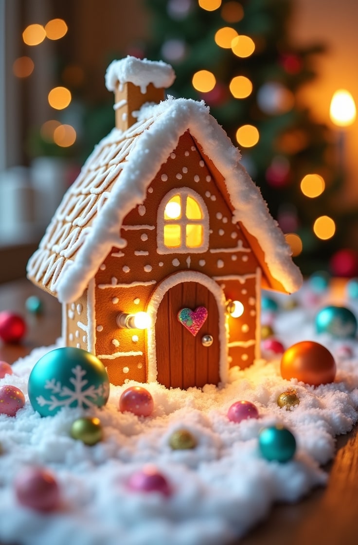 Gingerbread Village Table Scene-min