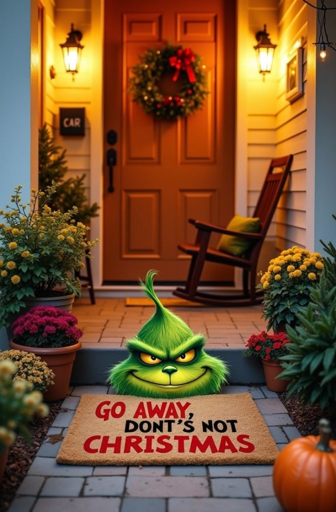 Grinch Doormat