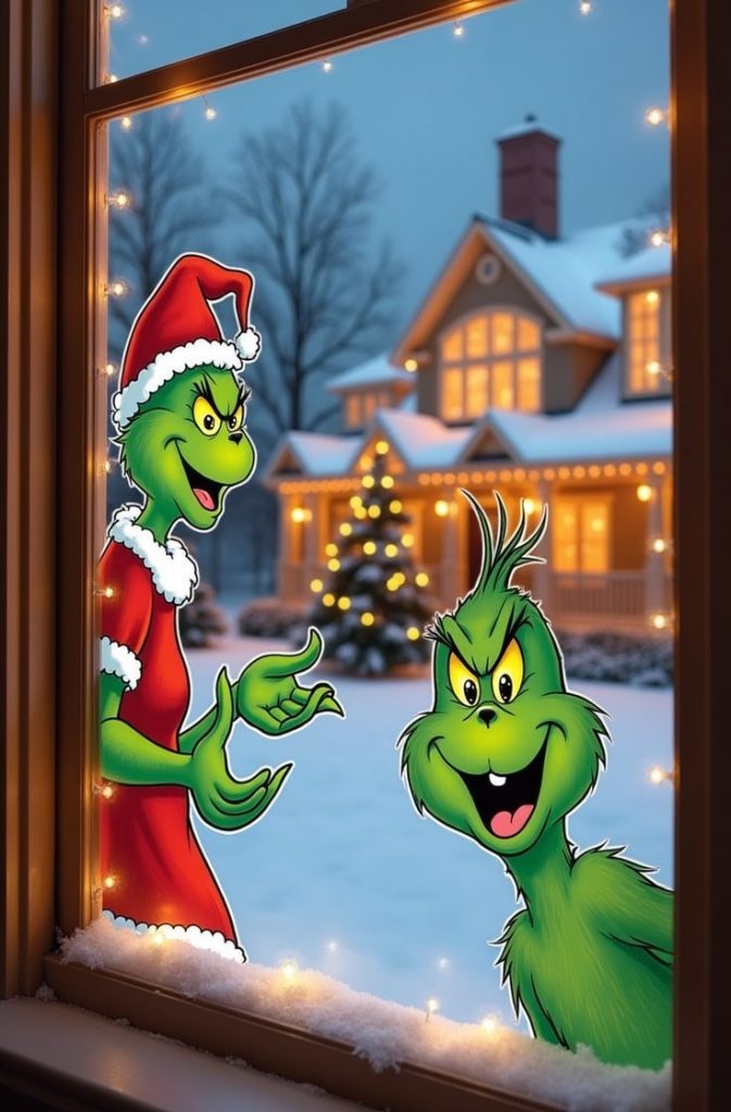 Grinch Garden Flags