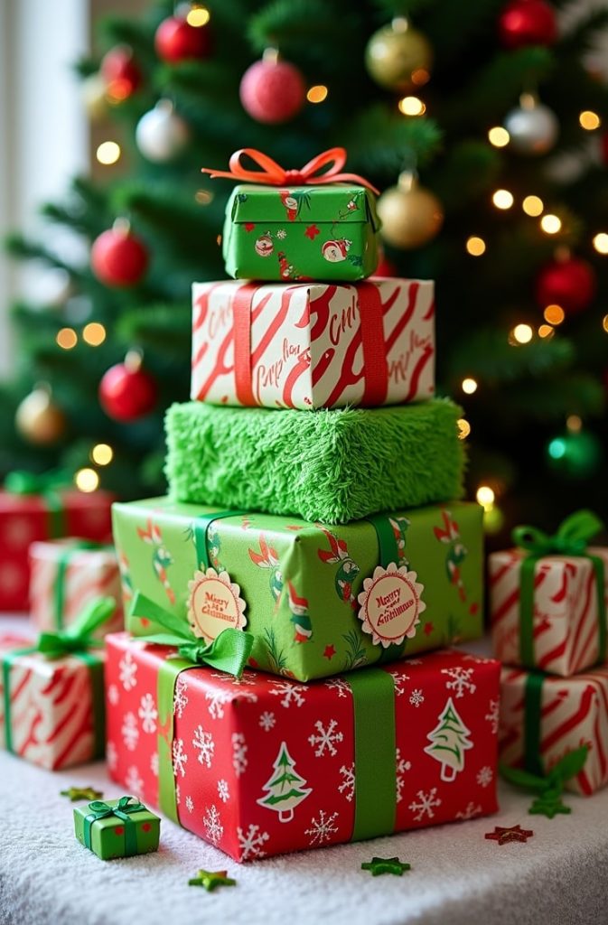 Grinch Gift Wrap and Tags